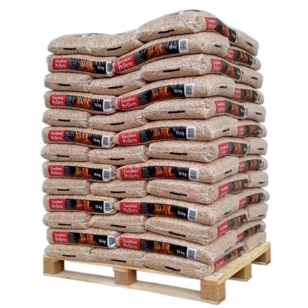 PELLET AUSGEZEICHNETE PELLETS - PALLET VON 65 SÄCKEN VON 15 KG