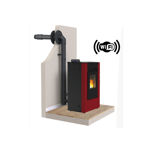 PACK C7 FIREMATIC Pelletofen + Dinak Saugnapf-Kit + WLAN-Modul