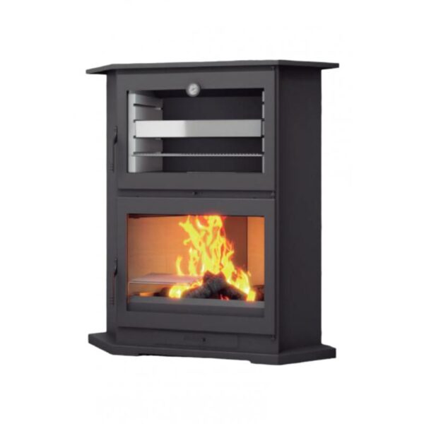 Eckholzofen mit Backofen - FIREMATIC Tucson 11 kW