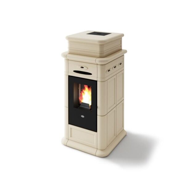 Belüfteter Keramik-Pelletofen - EVACALOR Erminy 9,5 kW