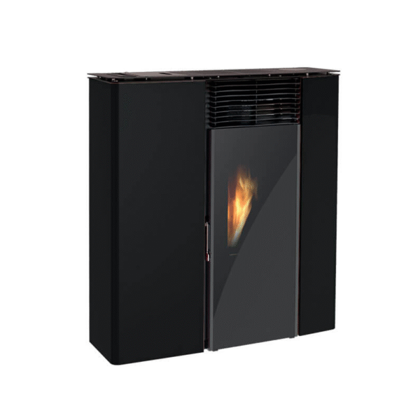 Extra flacher, kanalisierter, belüfteter Pelletofen – LINCAR Flat 501 11 kW